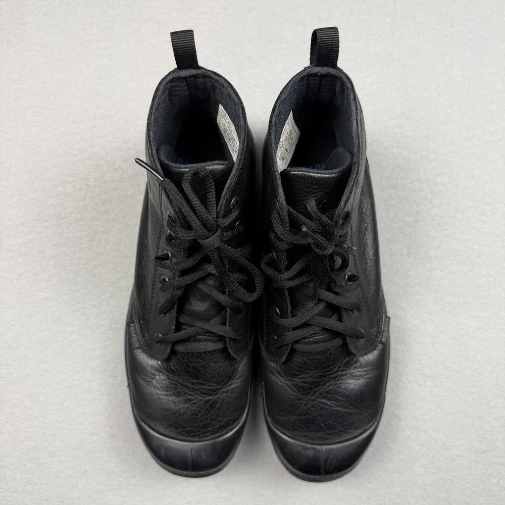 Palladium Black Pilot Pampa Hi Leather size 7.5
